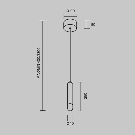 Подвесной светильник Maytoni MOD534PL-L4B3K