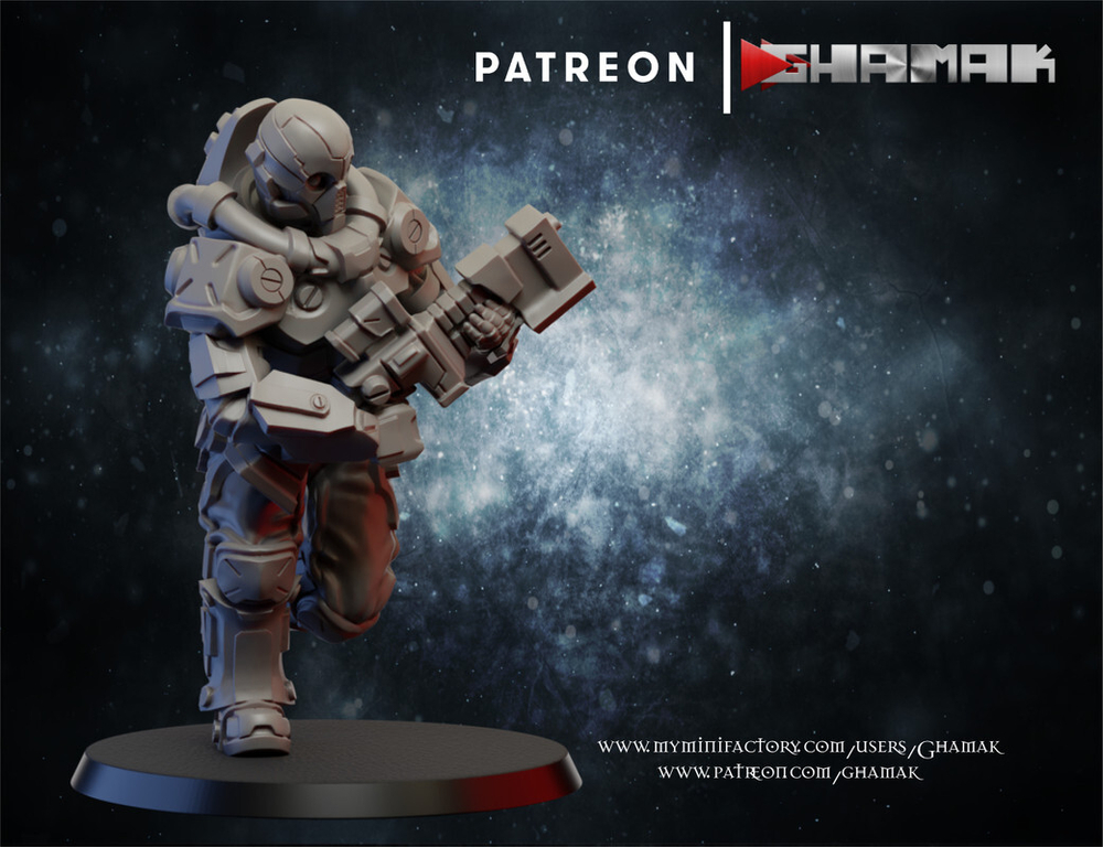 Tau Empire Pathfinder Следопыт №1 миниатюра для dnd, днд, pathfinder, фентези, Настольная игра, НРИ, Варгейм, РПГ
