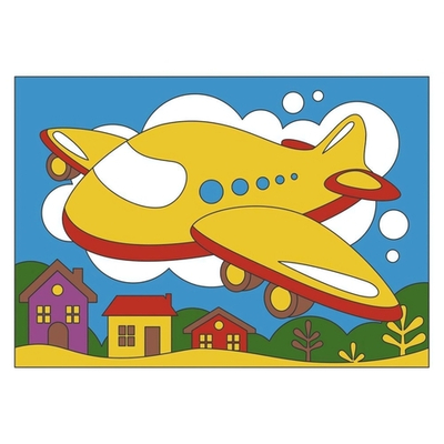 Картина по номерам 20*30см "Южный самолет" (на подрам.) (Lori)