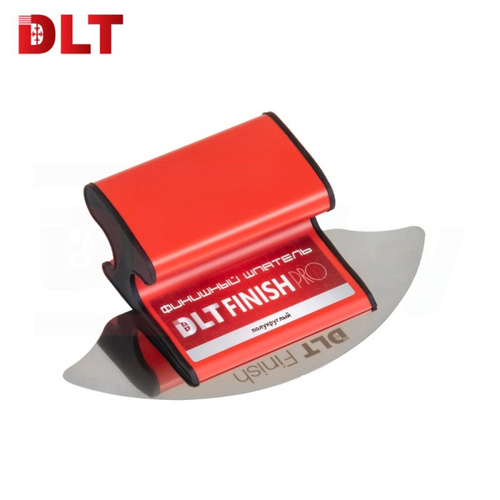 Шпатель малярный DLT Finish версия PRO, h-образный, 200мм, полукруглый, толщина 0,3мм, ABS пластик 1653