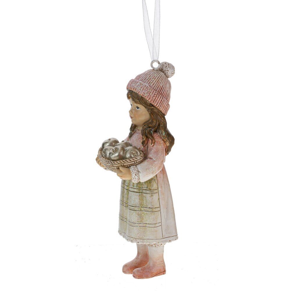 GAEM Фигурка декоративная подвесная "Девочка", L5,5 W4 H12 см, 3в.