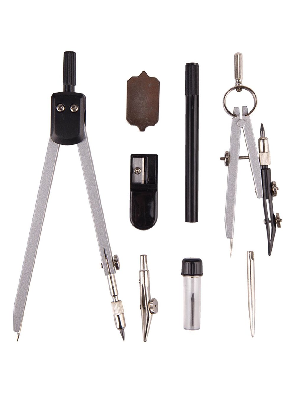 Готовальня 8 предметов, циркуль 135мм, пластиковый футляр (227869)