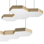 750221 Люстра подвесная FAVO LED-60W 2880LM ЗОЛОТО 3000K