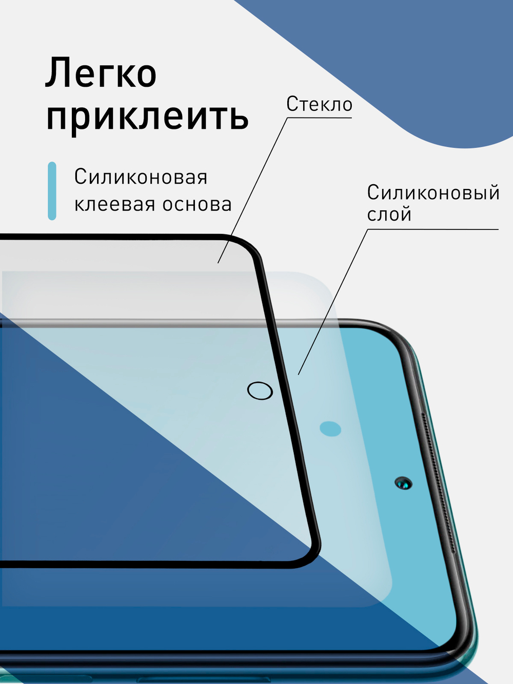 Матовое стекло ROSCO для Xiaomi Redmi Note 10;Xiaomi Redmi Note 10S;Poco M5s оптом (арт. XM-RN10-FSP-GLASS-MATTE)