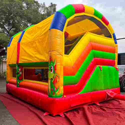 Коммерческий надувной батут с крышей "Динозаврики" 5*4*4 м