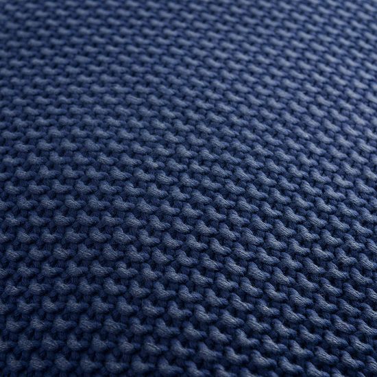 Подушка декоративная из стираного хлопка темно-синего цвета из коллекции essential, 45х45 см