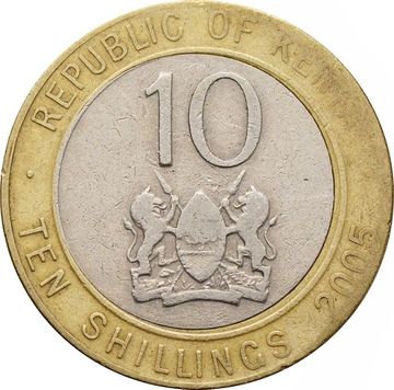 10 шиллингов 2005 Кения