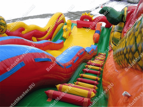 Коммерческий надувной батут "Змей Горыныч 2" 13*6*10