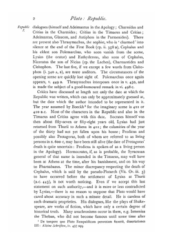 Plato's Republic: the Greek text. Edited with notes and essays by B. Jowett and Lewis Campbell. Volume 3. Notes | B. Jowett; Lewis Campbell