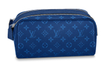 LOUIS VUITTON Dopp Kit Toilet Pouch Cobalt Blue