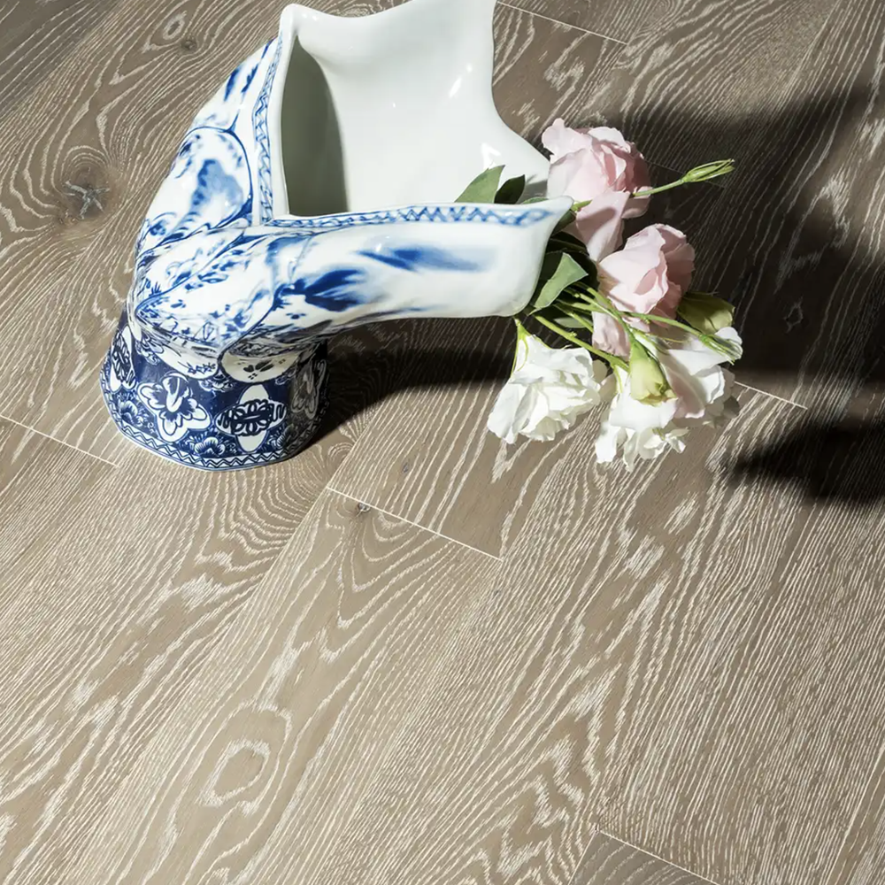 Инженерный паркет Coswick Дуб Серый Кашемир (Grey Cashmere) Шелковое масло