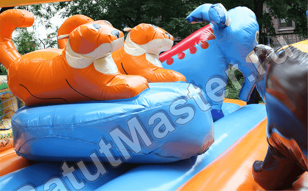 Коммерческий надувной батут "Нильский крокодил"