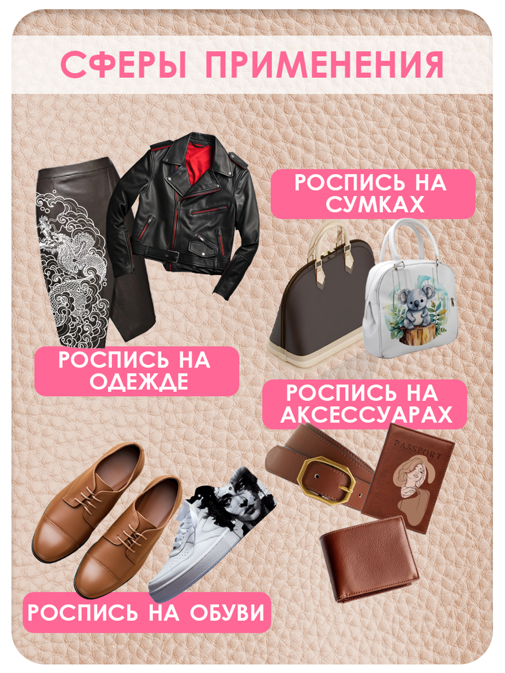 Комбо красок для аэрографа по коже (белая+черная+красная) 3х50 мл