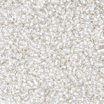 Японский бисер TOHO Round 15/0 (№21), с внутренним серебрением, прозрачный