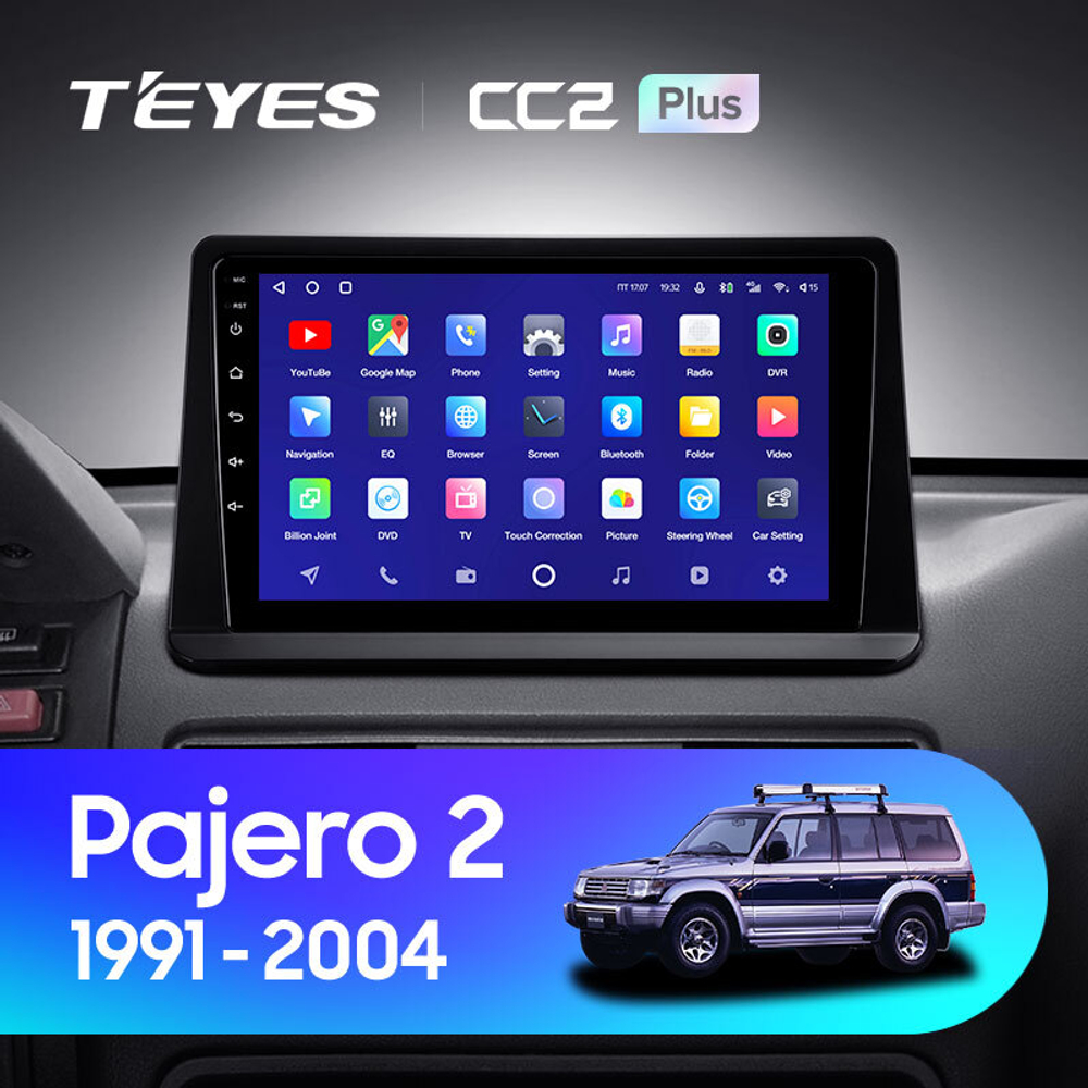 Teyes CC2 Plus 9" для Mitsubishi Pajero 2 V30 V40 V20 1991-2004