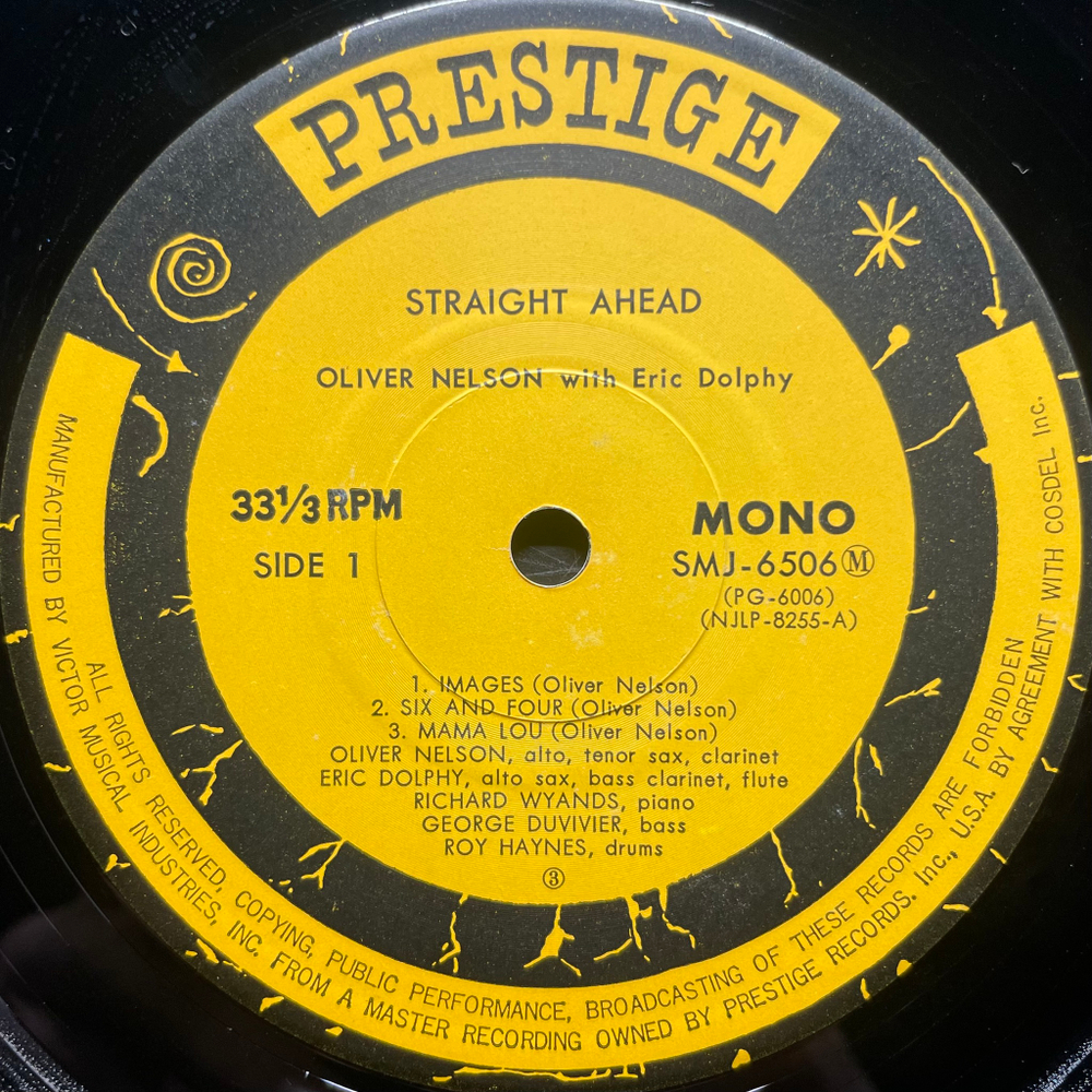 Oliver Nelson With Eric Dolphy ‎– Straight Ahead (Япония 1976г.)