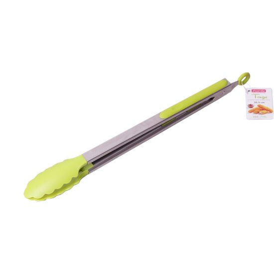 Щипцы нейлоновые 35,5 см Kamille KM-7516 с ручками из нержавеющей стали