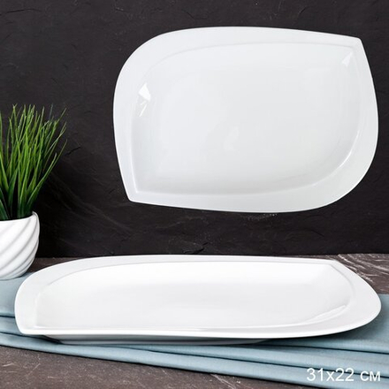 Блюдо фигурное 31х22 см / JH-65 / уп 17 / 712236