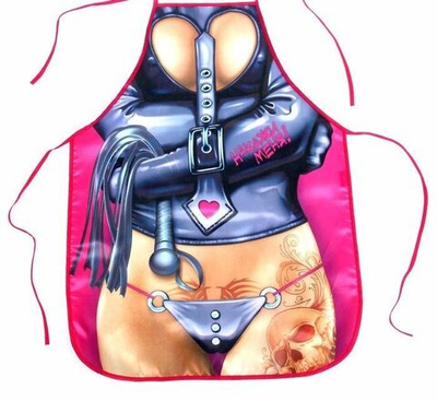 Сувенирный фартук Накажи меня (Цвет: розовый с синим)