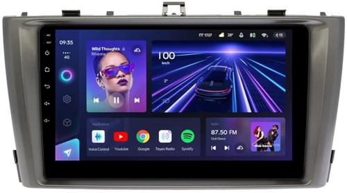 Магнитола для Toyota Avensis 2008-2015 (рамка серая) - Teyes CC3 Android 10, Быстрая, CarPlay, SIM-слот