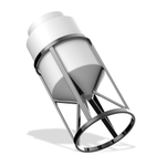 Обрешетка для конусной ёмкости Полимер-Групп К 100 конусная (540x540x840см;16кг;черный) - арт.559086