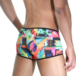 Мужские трусы хипсы с разноцветным принтом Cosmos Colors CP30_BGP