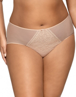 Трусики-бразилиана с кружевной вставкой по центру (Размер: S) (Цвет: белый)