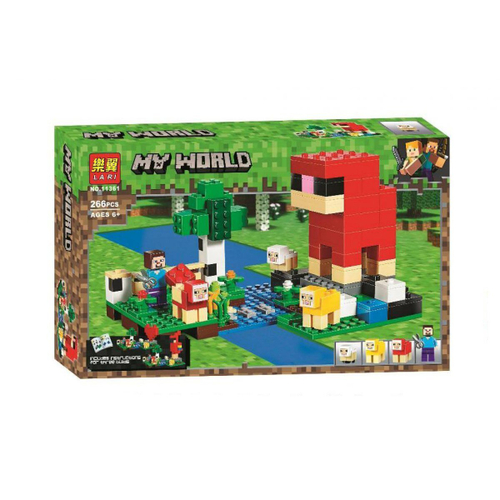 Конструктор Майнкрафт "Шерстяная Ферма" 266 дет.