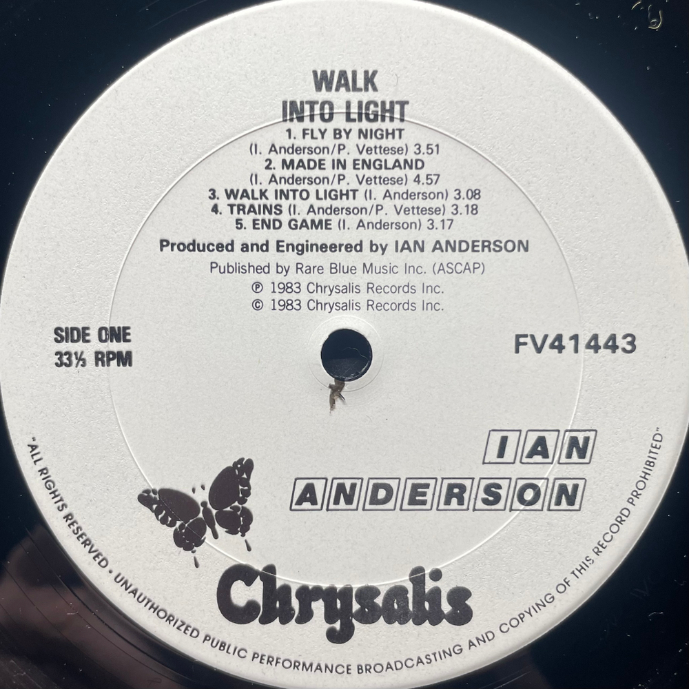 Ian Anderson ‎– Walk Into Light (США 1983г.)