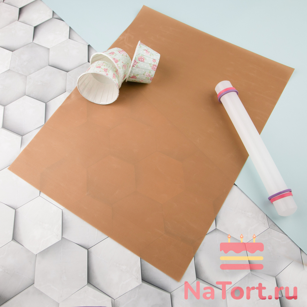 Лист для выпечки многоразовый (Цвет кофейный), 40x30