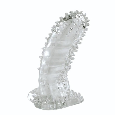 Насадка на пенис со стимуляцией предвагинальной зоны - 14 см. (Цвет: прозрачный)