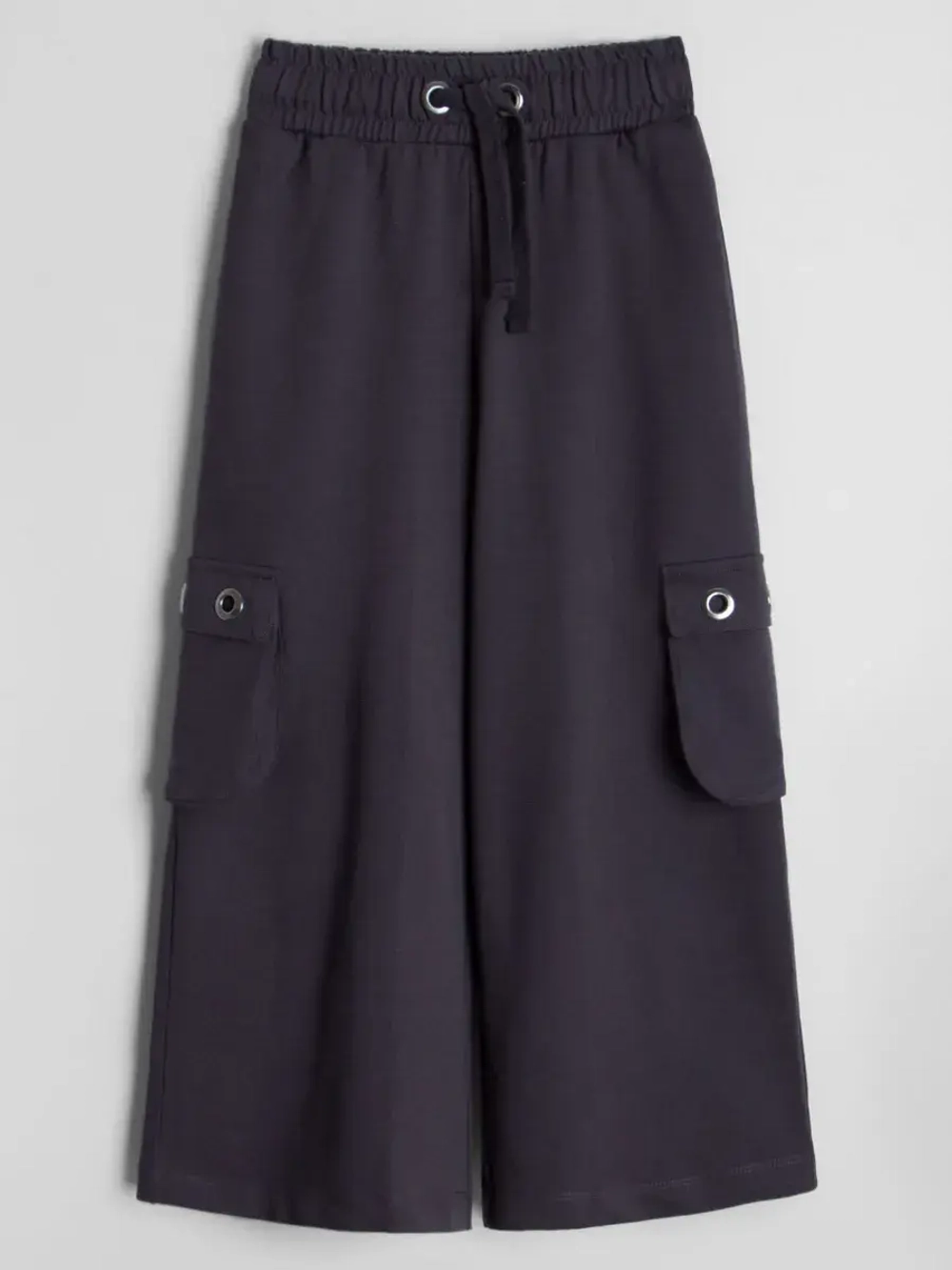 Штаны для девочки карго с карманами