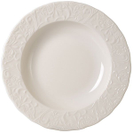 Белая глубокая тарелка «Крим Пера» (диаметр 21 см.) (Цвет: белый)