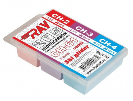 Парафин RAY CH-61 +3-12°С смазка скольжения комбинированная CH2+CH3+CH4 (60г)