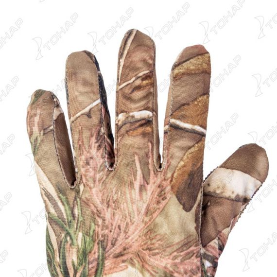 Перчатки Helios трикотажные КМФ лес р. XL