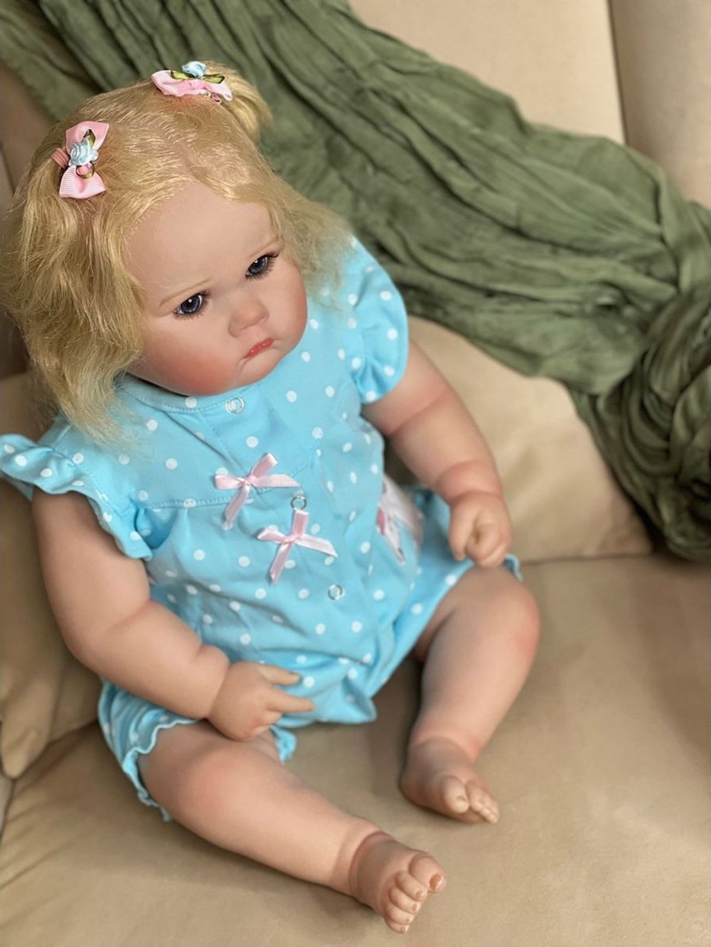 Кукла Реборн мягконабивная 60см в пакете (FA-005A)