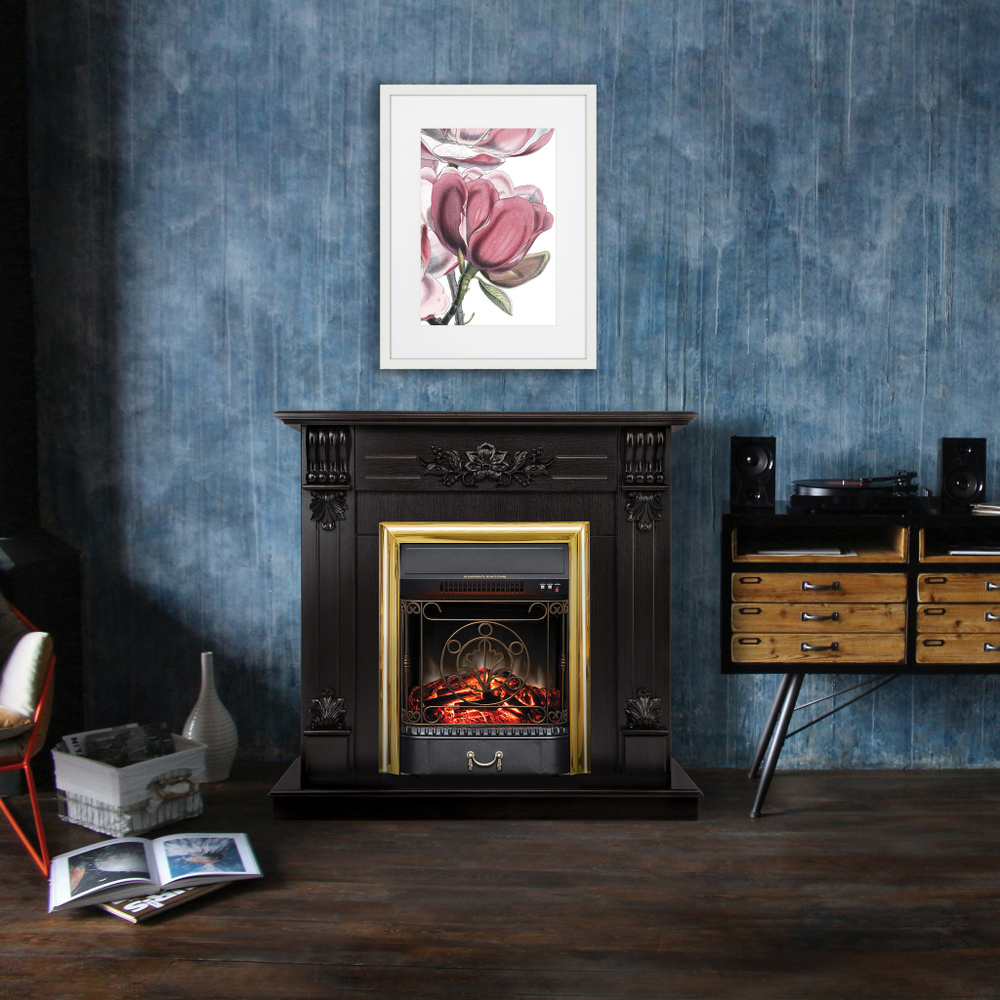 Каминокомплект Real Flame Ottawa DN с очагом Majestic Lux Brass