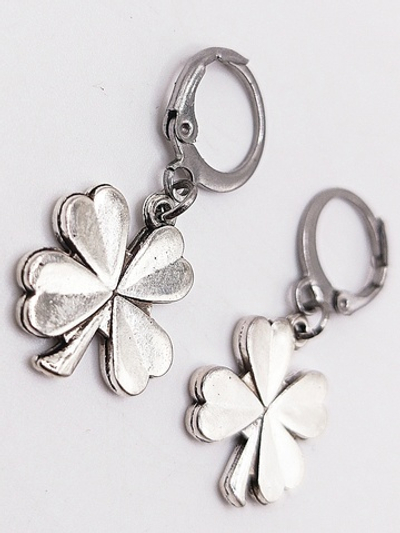 Серьги Клевер