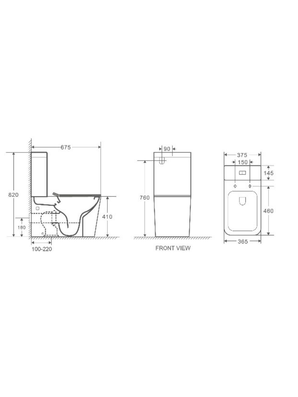Унитаз компакт серый матовый WeltWasser WW GELBACH XL 001 MT-GR 10000005777 серый матовый