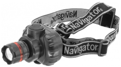 Фонарь Navigator 94 950 NPT-H03-3AAA налобн. 3 реж, фокус, 1LEDx1Вт, блист.