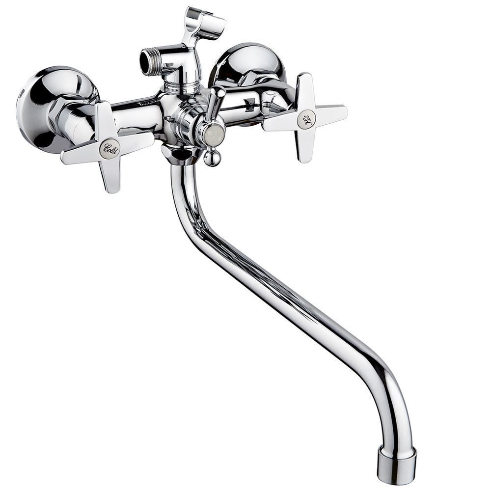 Смеситель для ванны, РМС, с кран-буксой, хром, SL72-143