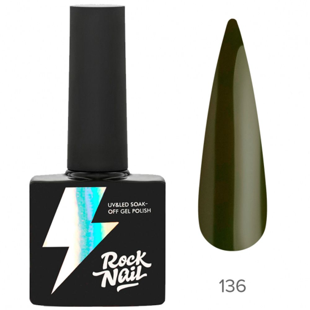 Гель-лак RockNail Basic 136 Tricky Olive