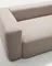 Трехместный диван Blok из бежево-зеленой синели, 240 см