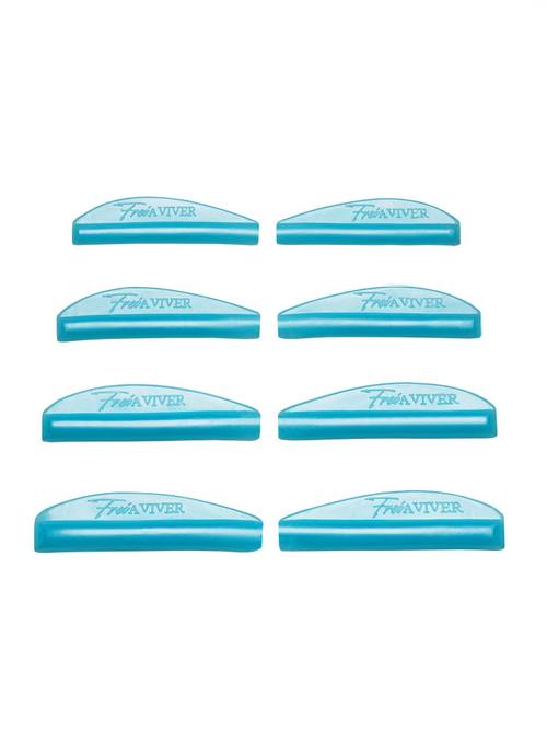 FreiAVIVER Набор глянцевых ОКРУГЛЫХ  валиков для ламинирования Curl, 4 пары, голубой