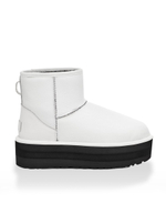 CLASSIC MINI PLATFORM LEATHER-white