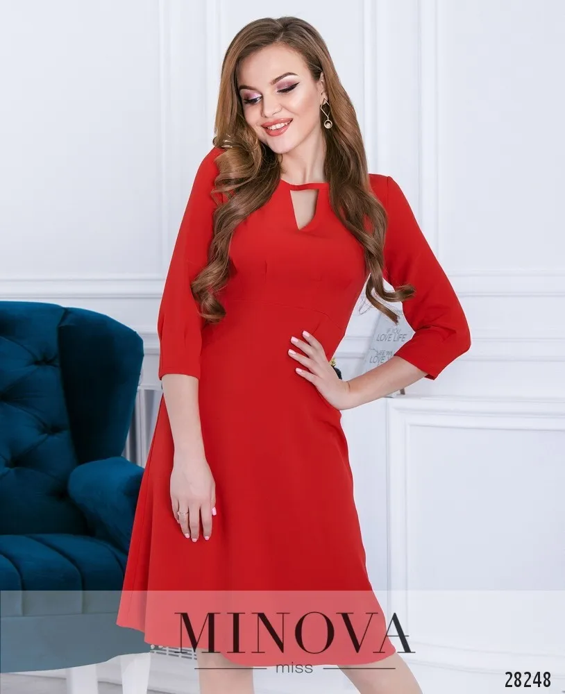 Платье 3114-красный Minova