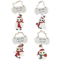 GAEM Изделие декоративное подвесное "Сова", L10 W0,5 H20 см, 4в.