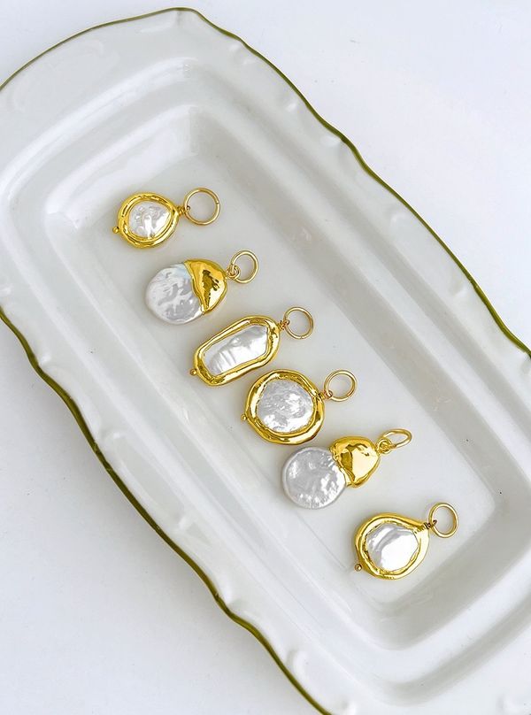 Подвеска Жемчуг с обрамлением maxi