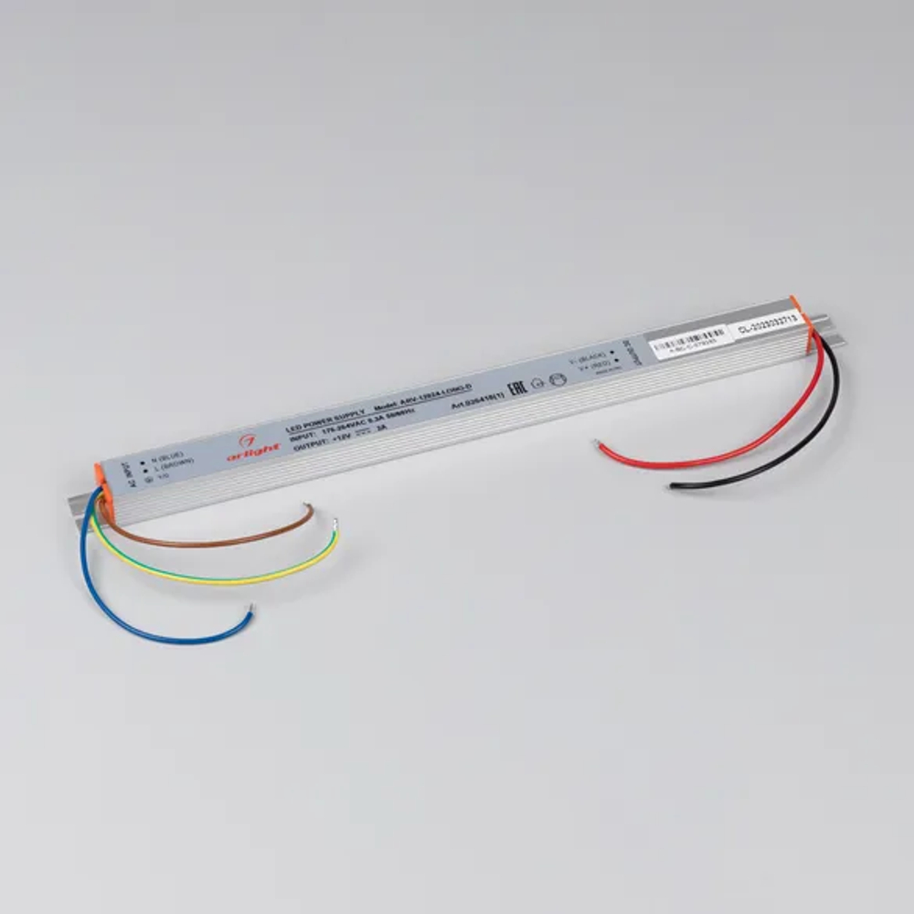 Блок питания ARV-12024-LONG-D (12V, 2A, 24W) (Arlight, IP20 Металл, 2 года) 026418(1)