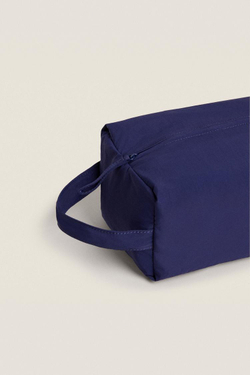 ZARA HOME БОЛЬШАЯ КОСМЕТИЧКА ИЗ ТЕХНИЧЕСКОЙ ТКАНИ, СИНИЙ